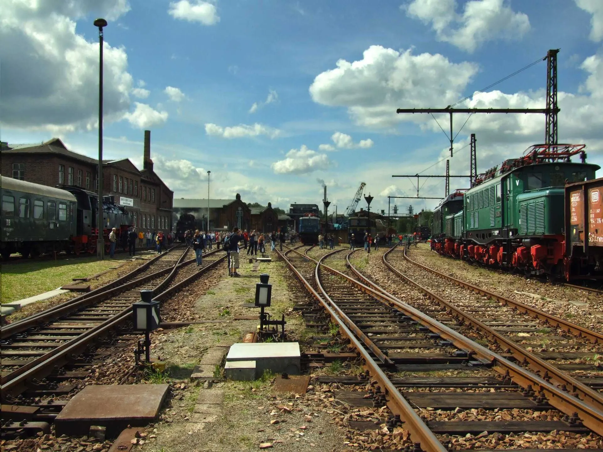 Historische Lokomotiven im Sächsischen Eisenbahnmuseum Chemnitz-Hilbersdorf