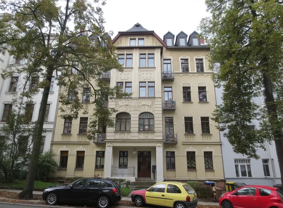 Prächtige Altbaufassaden im Gründerzeitviertel Kaßberg
