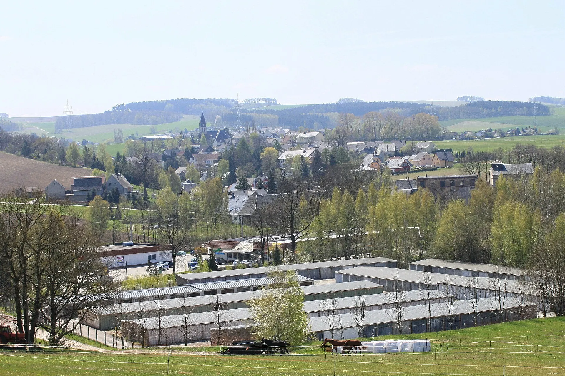 Der ländlich geprägte Chemnitzer Ortsteil Klaffenbach