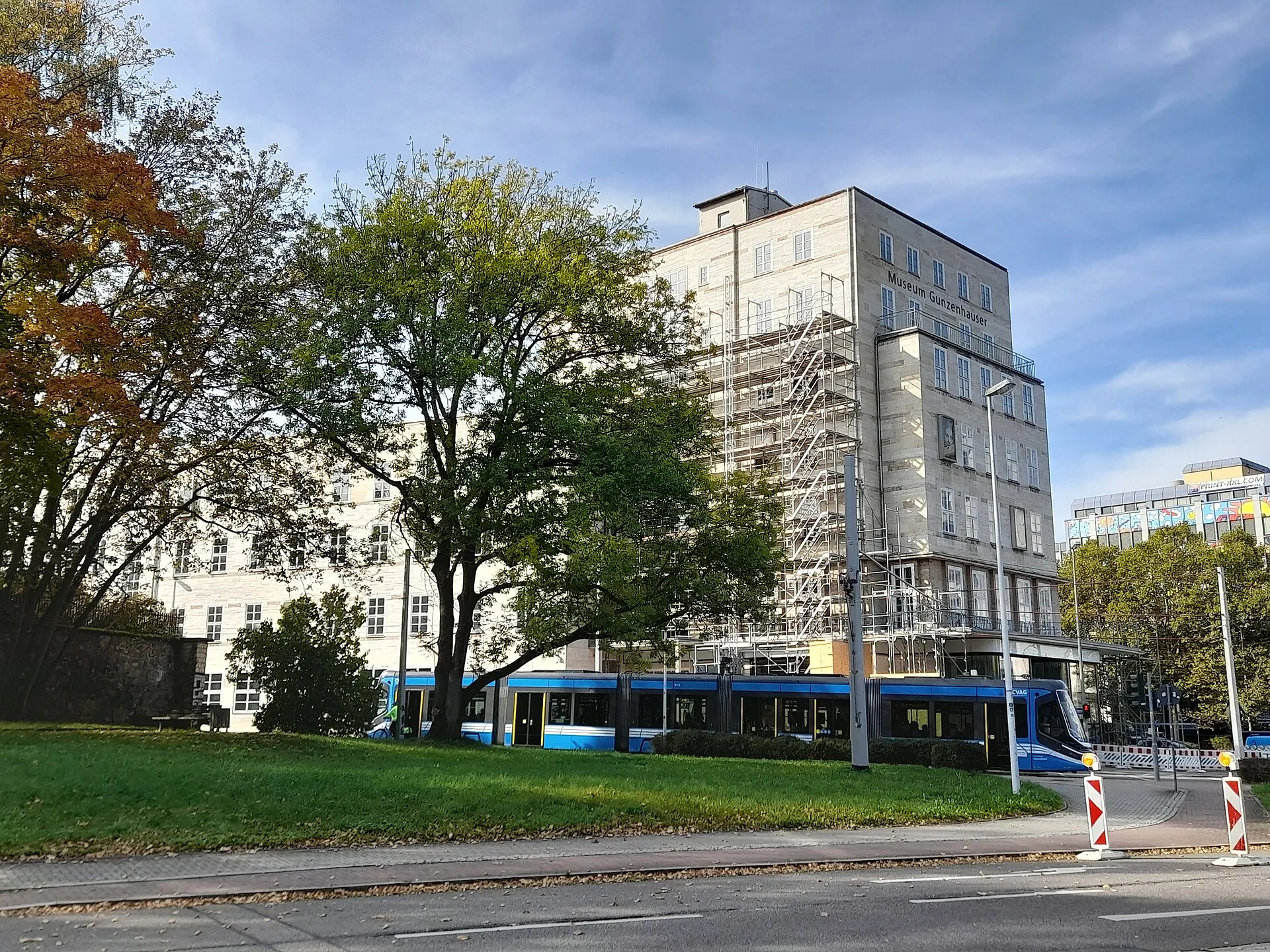 Das Museum Gunzenhauser im ehemaligen Sparkassengebäude in Chemnitz